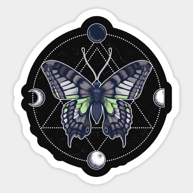 Agender Butterfly Sticker by Psitta